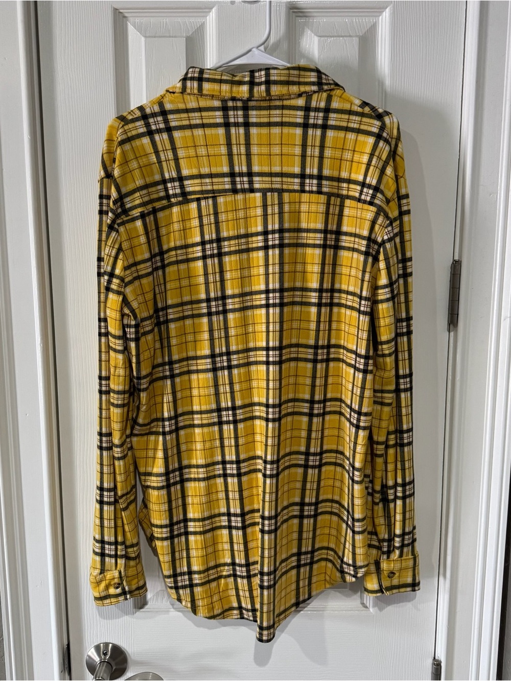 Yellow Plaid Button-Down Shirt - Women's Long Sleeve